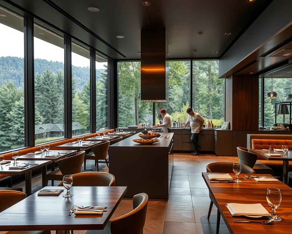 Restaurant mit Showküche Restaurant mit Showküche