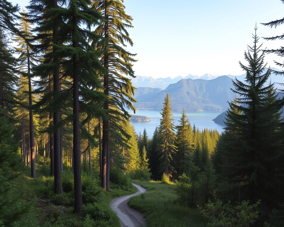Umgebung des Hotels mit Waldblick Umgebung des Hotels mit Waldblick