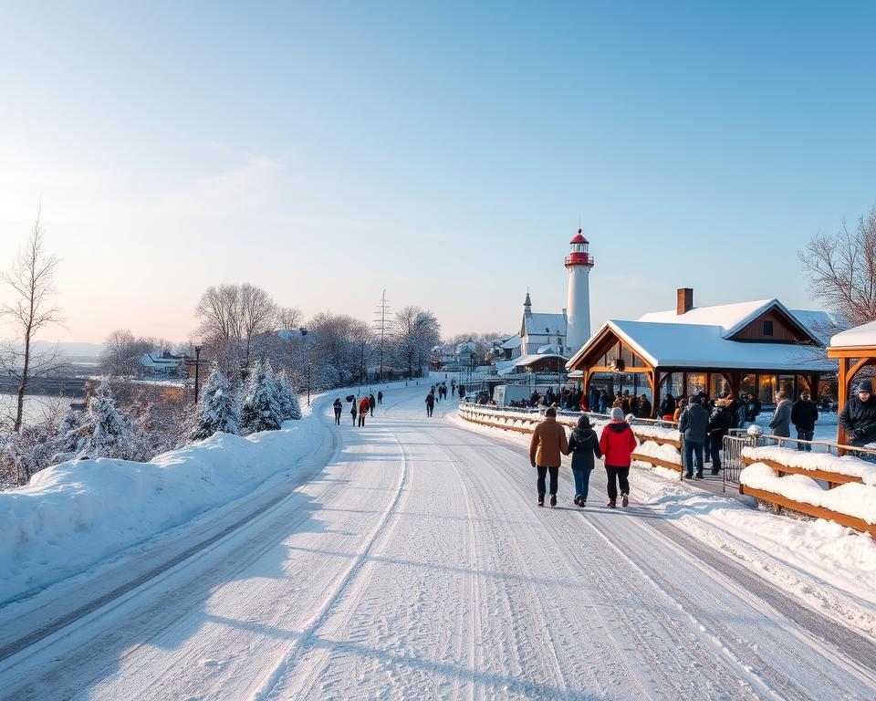 Anfahrt zur Eisbahn Scharbeutz