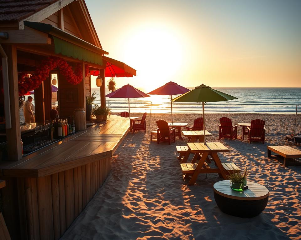 Beachbars Timmendorfer Strand Meerblick
