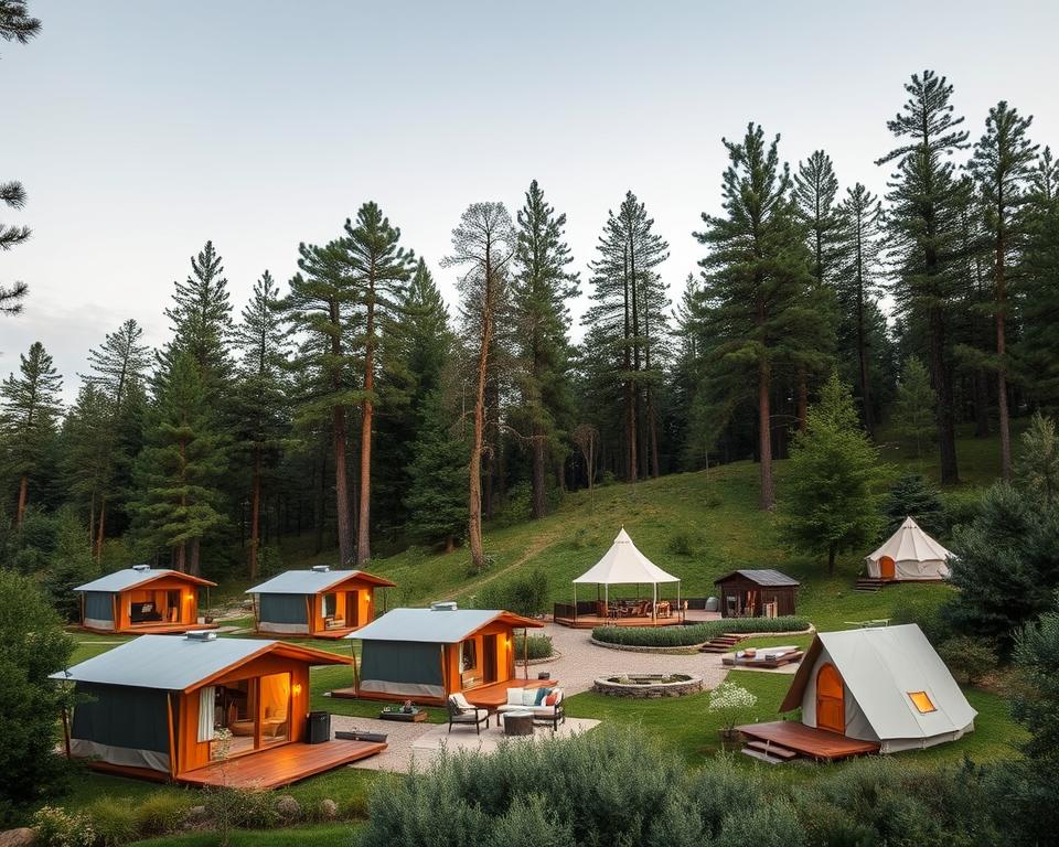 Campingplatz moderne Einrichtungen