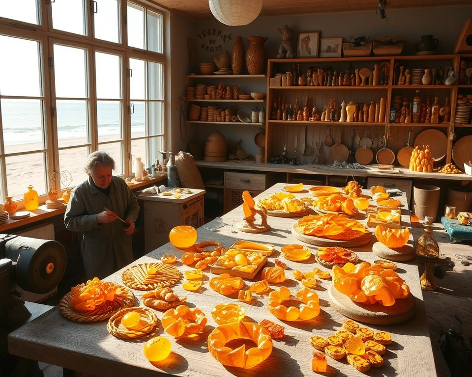 Kunsthandwerk Darß-Zingst Bernsteinschleiferei