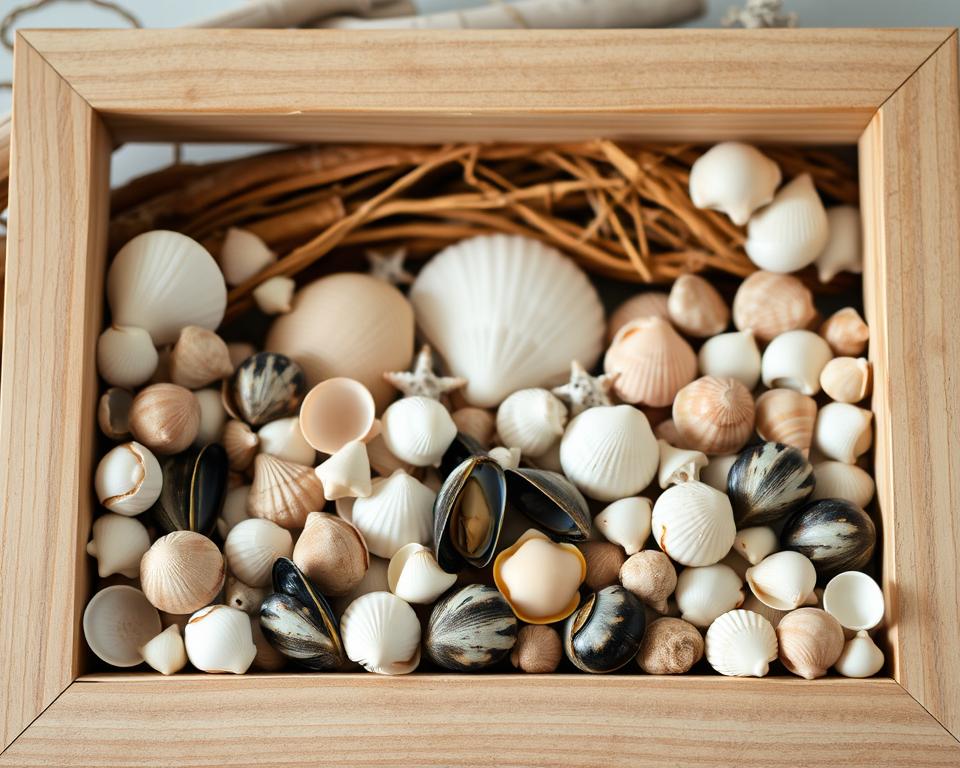 Muschel Bilderrahmen Komposition Muschel Bilderrahmen Komposition