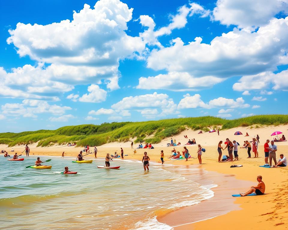 Strandaktivitäten Ostsee