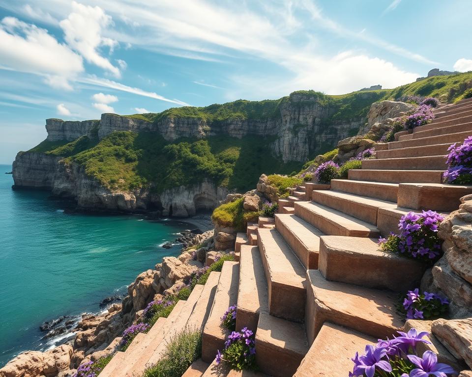 Veilchentreppe Küstenformation