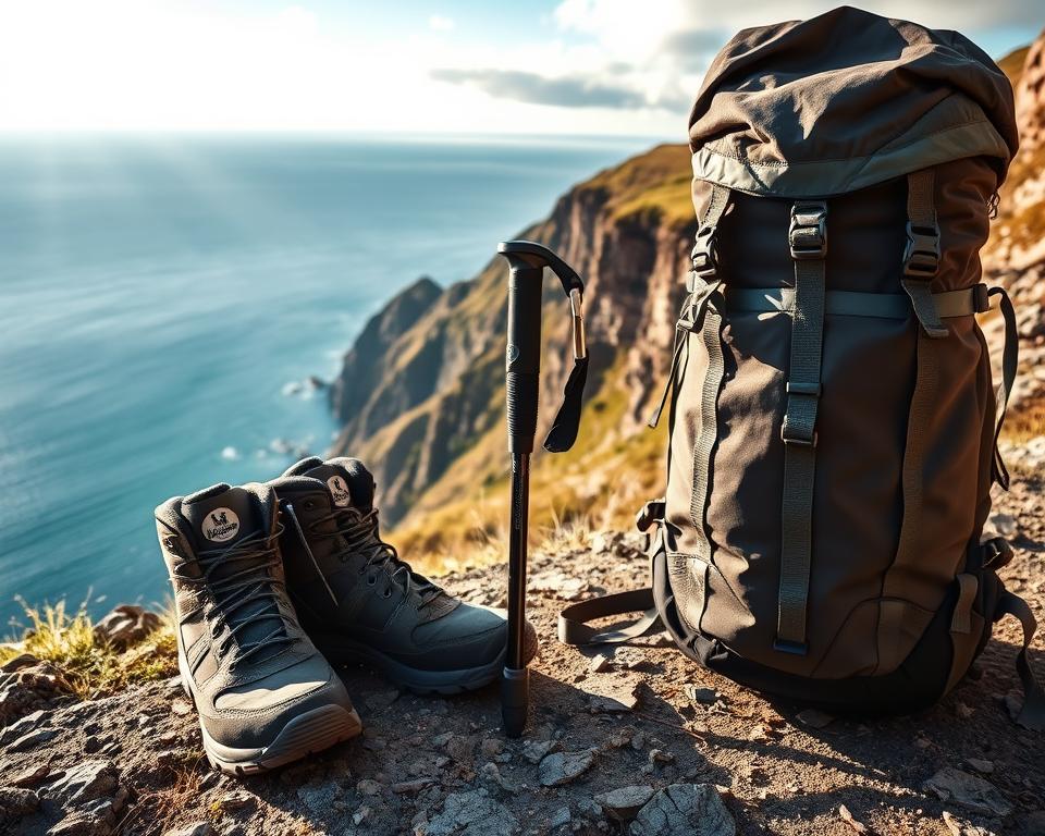 Wanderausrüstung für die Veilchentreppe