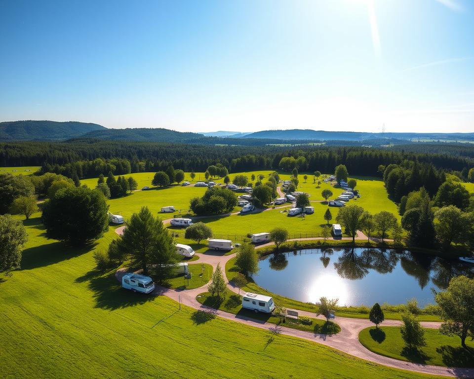 Wohnmobilstellplätze am Naturpark Camping Prinzenholz