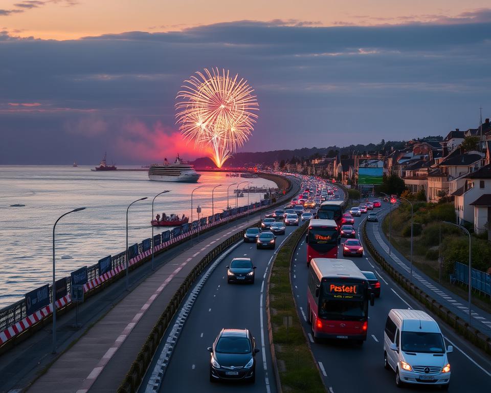 Anreise Ostsee in Flammen Verkehrsanbindung