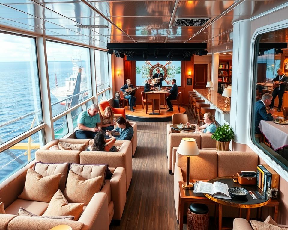 Fähre Bordservice und Unterhaltung