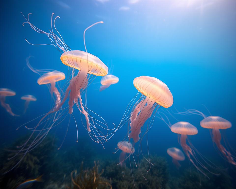 Feuerquallen in der Ostsee