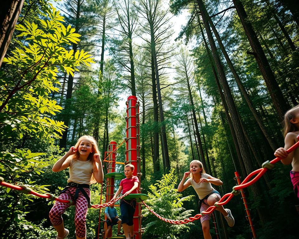Kinderklettern im Kletterwald