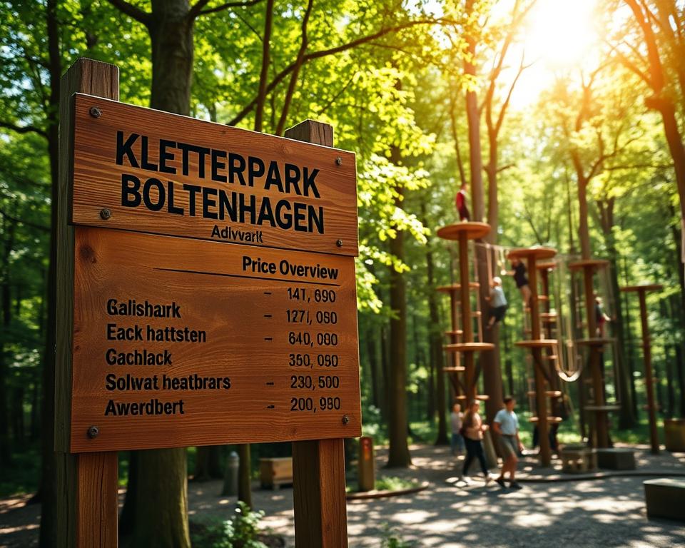Kletterpark Boltenhagen Preisübersicht Kletterpark Boltenhagen Preisübersicht