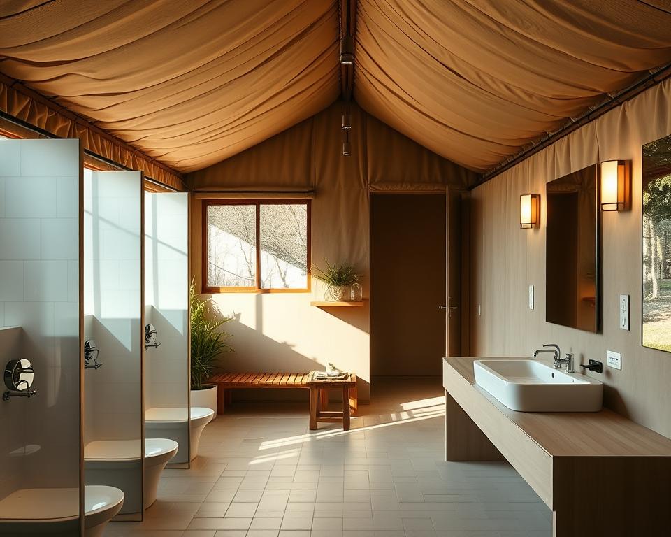 Moderne Sanitäranlagen Camping