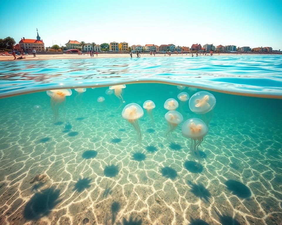 Ostsee Badeorte Quallensituation