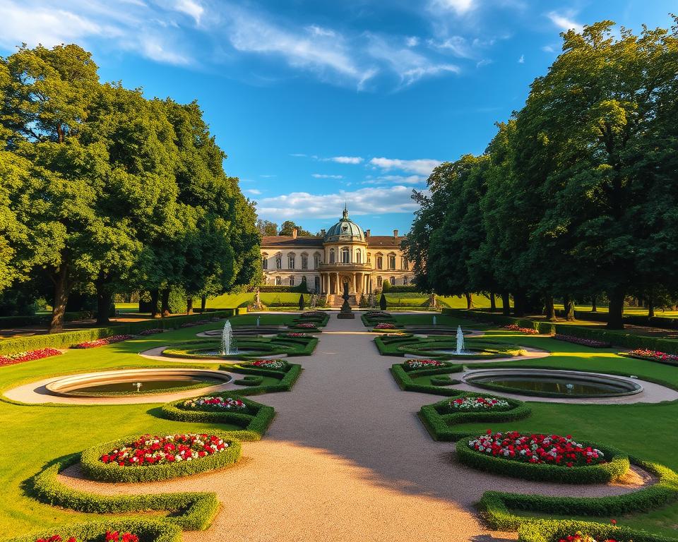 Schlosspark Gelbensande Landschaftsansicht
