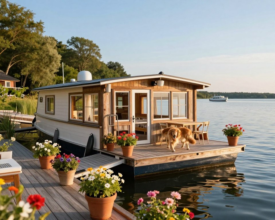 Hausboot Hund Mecklenburg Ostseeküste