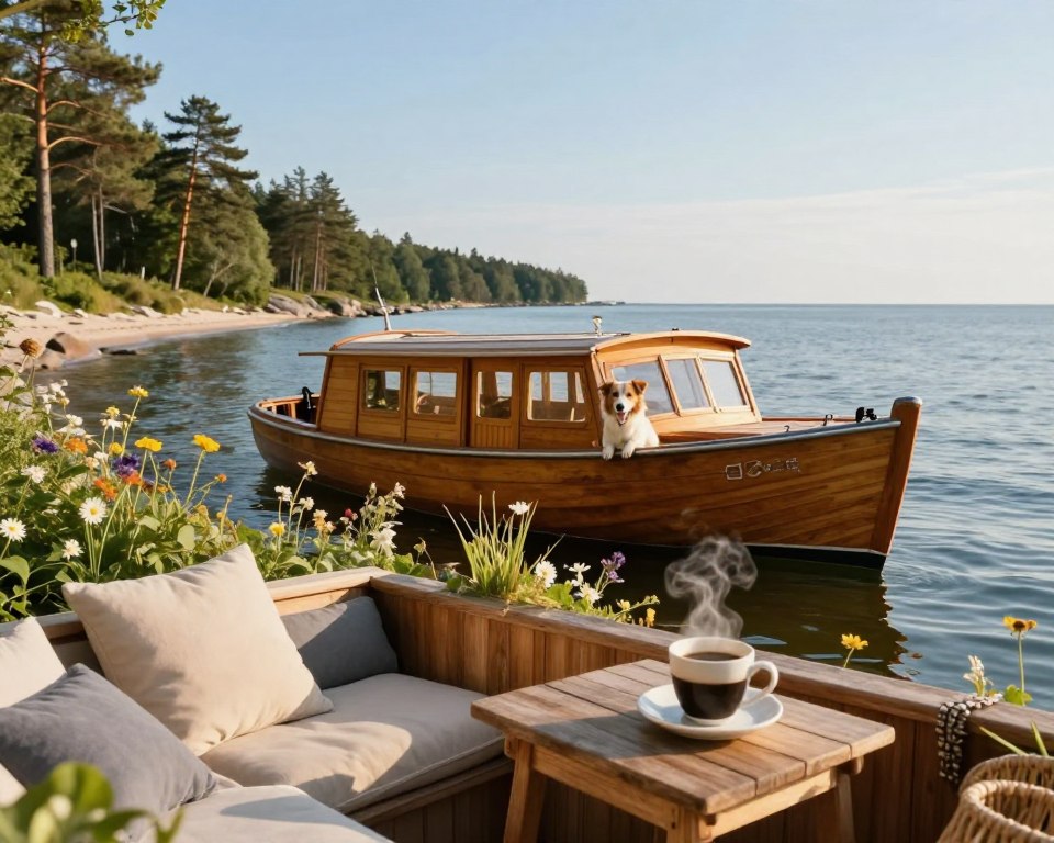 Hausbooturlaub mit Hund Ostsee