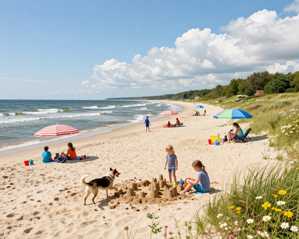 Hundestrand Ostsee Panorama