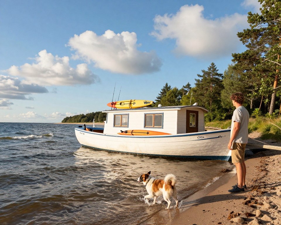 Hundeurlaub Ostsee Hausboot maritime Aktivitäten