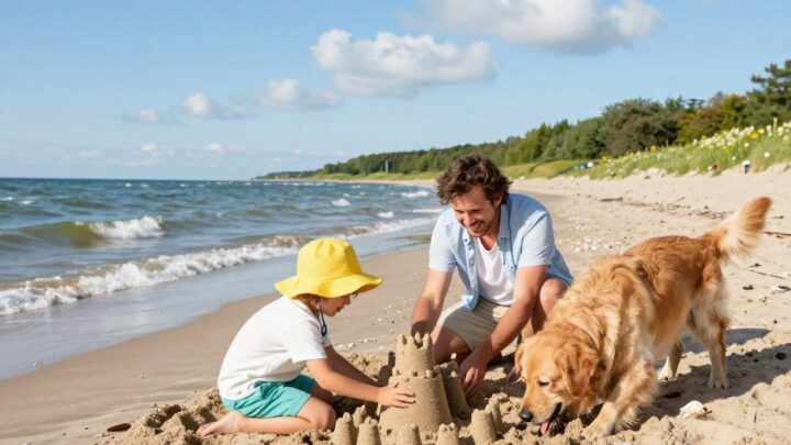 Urlaub mit Kind und Hund am Meer an der Ostsee