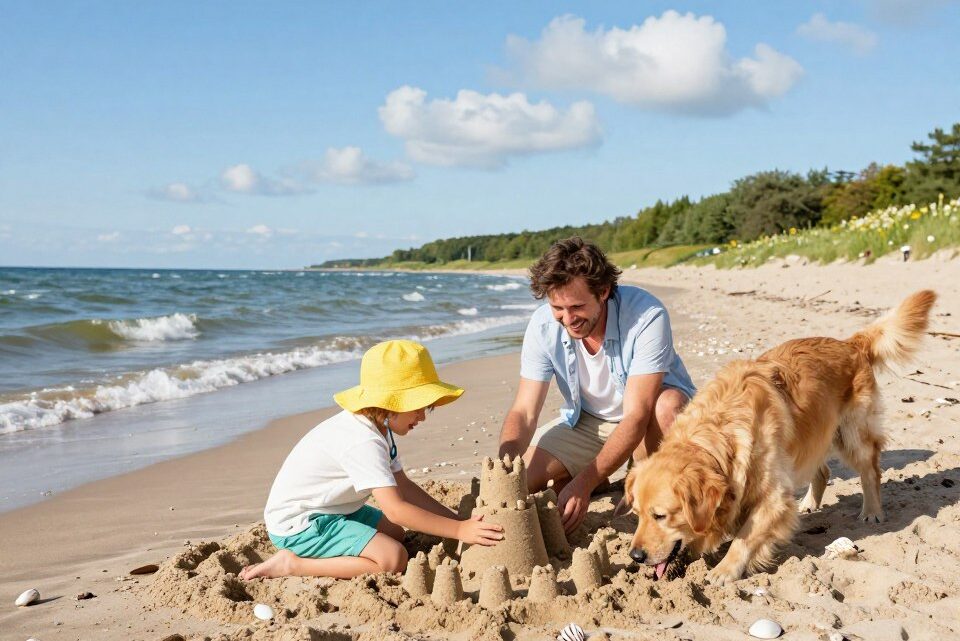 Urlaub mit Kind und Hund am Meer an der Ostsee